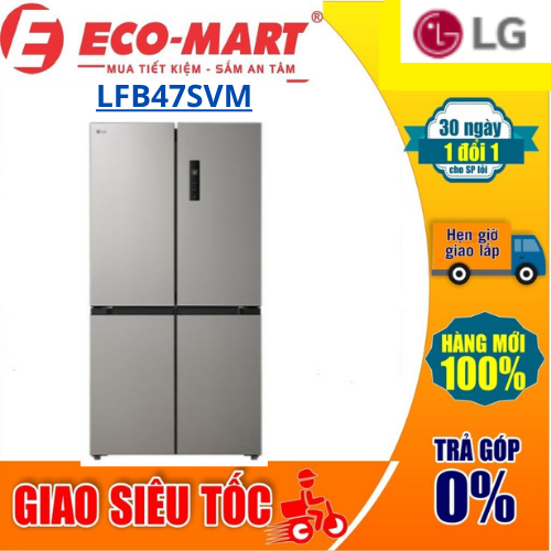 LFB47SVM Tủ lạnh LG LFB47SVM Inverter 474 lít Multi Door
