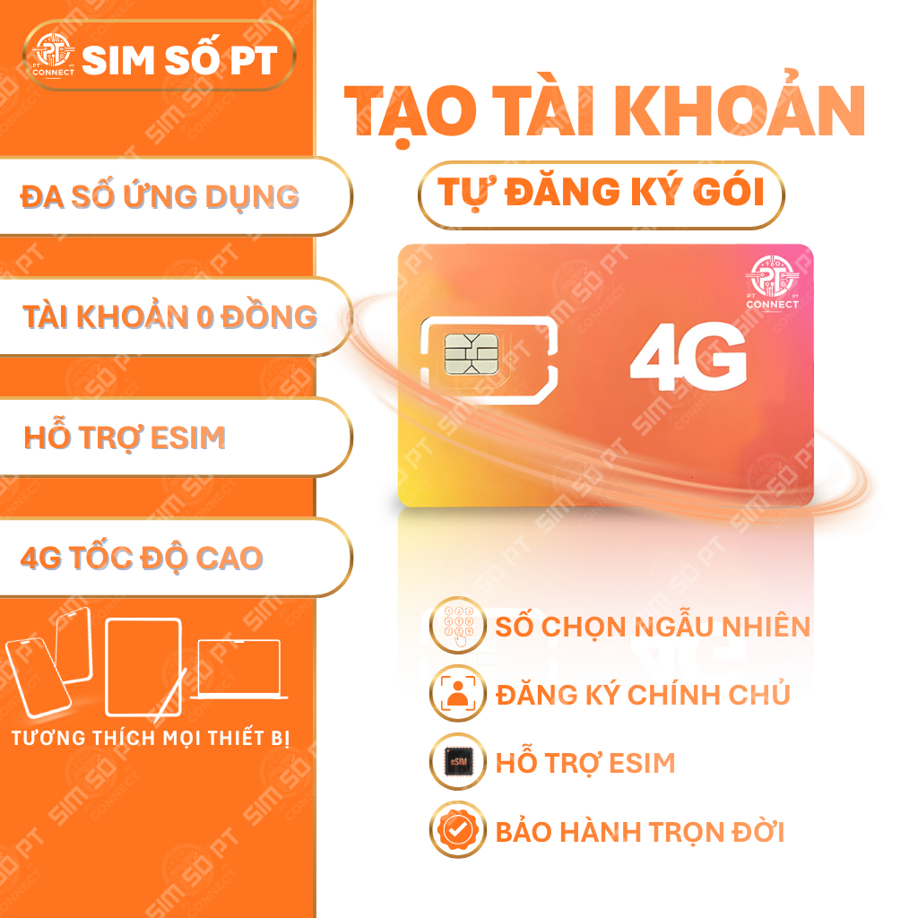 Sim Vietnamobile chưa dịch vụ - Sim trắng