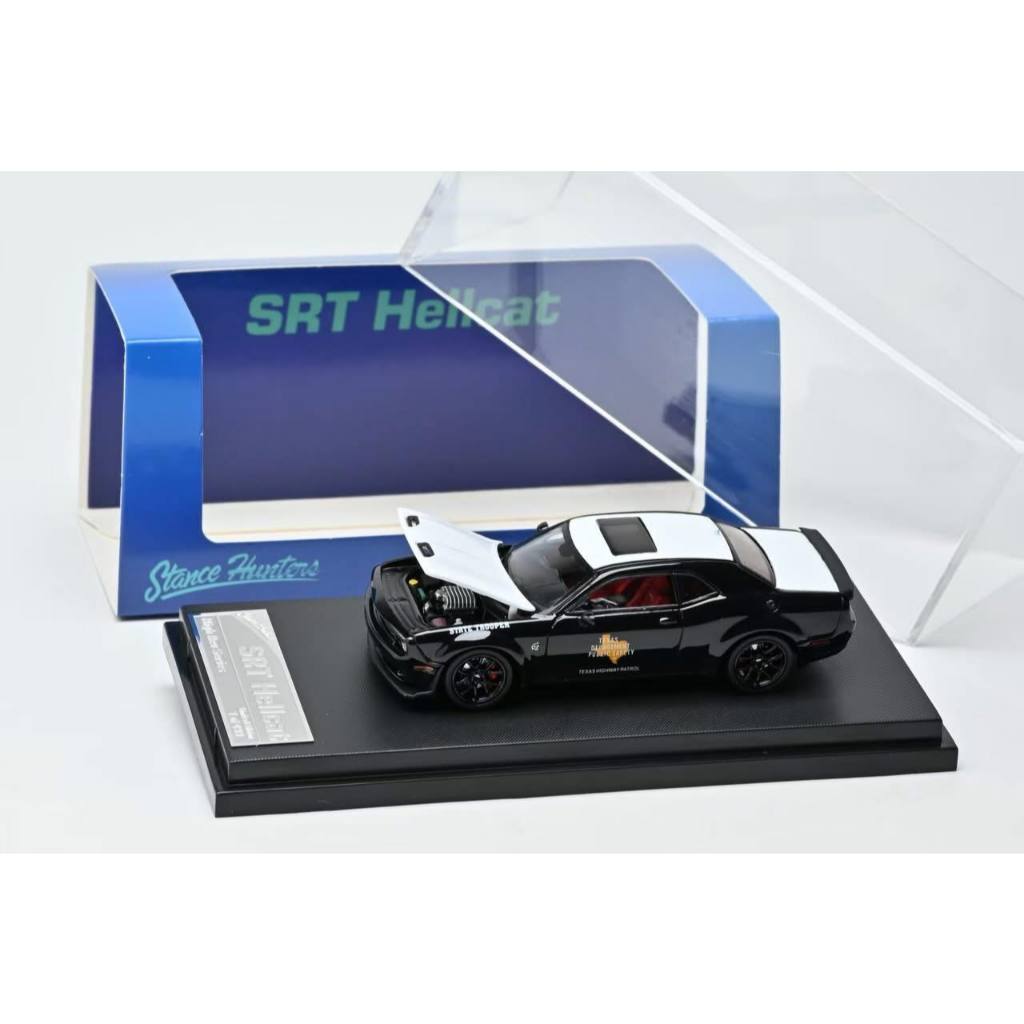 Mô hình xe Dodge Challenger SRT Hellcat Trooper tỉ lệ 1:64 Stance Hunter OT64781