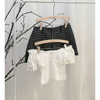 SET 2 MÓN ÁO DẠ VIỀN + CHÂN VÁY