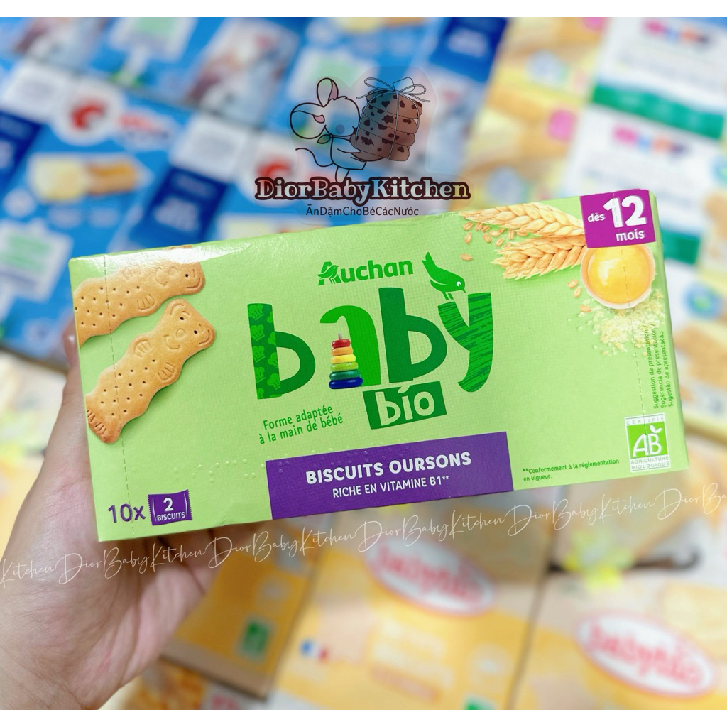 BÁNH QUY ĂN DẶM BABYBIO AUCHAN PHÁP