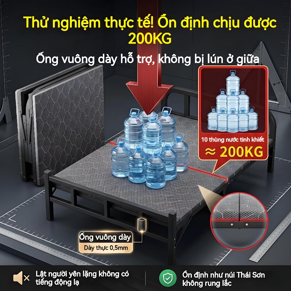 ALVIN Giường gấp gọn hàng nhập khẩu Thoải Mái êm ái tháo lắp tiện lợi giường gấp gọn thông minh 1m9 | BigBuy360 - bigbuy360.vn