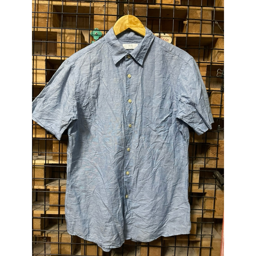 M037. Áo sơ mi linen nam hiệu szM+ - 2hand