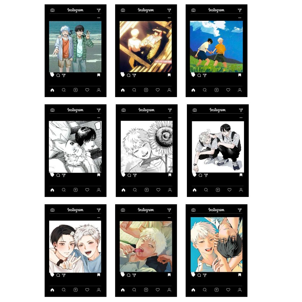 Pola 6x9 cm  khung Instagram Mùa hè Hikaru chết