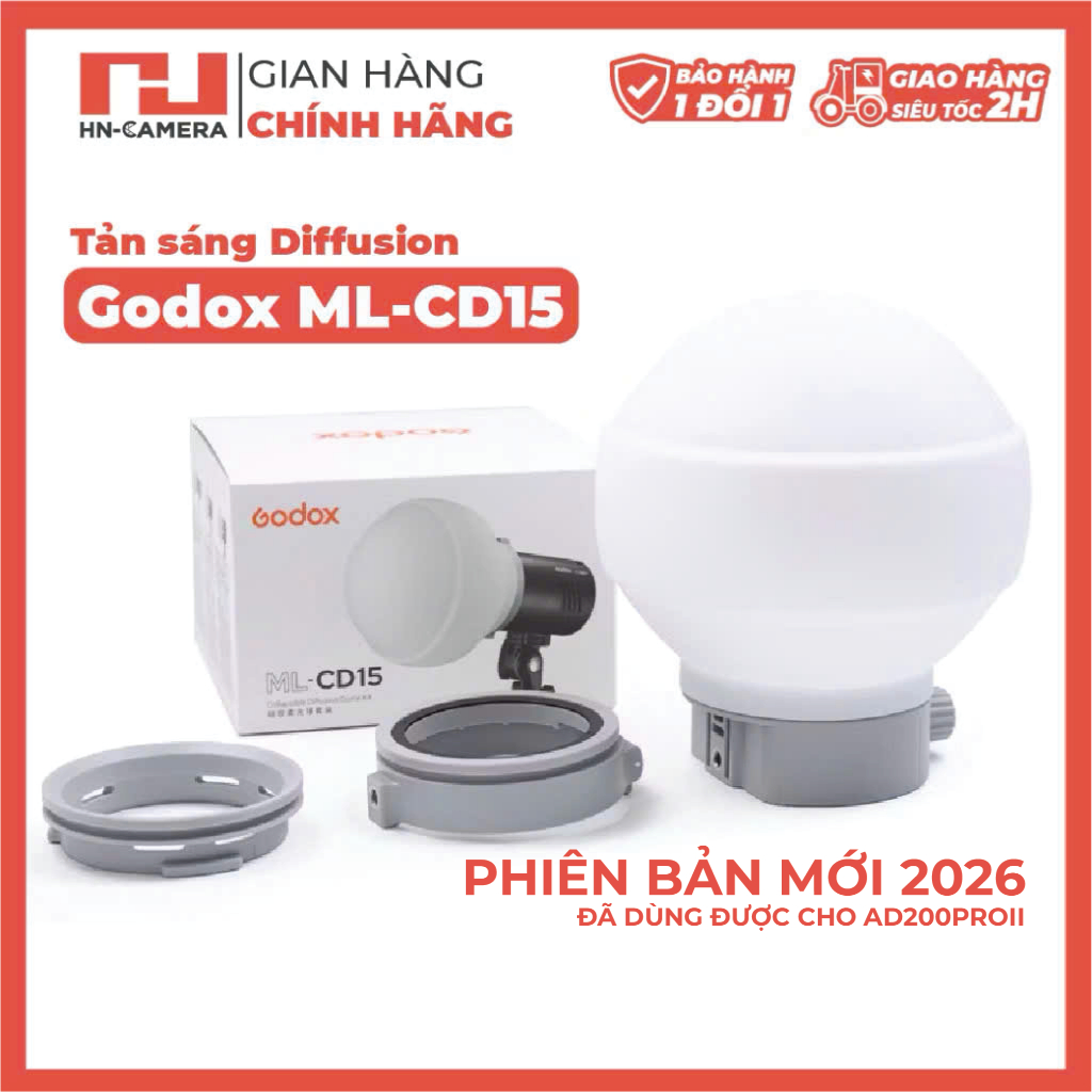 Tản sáng Diffusion Dome & SoftTent Godox ML-CD15