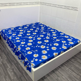 Ga nệm thun lạnh 1m6x2m có rèm phủ