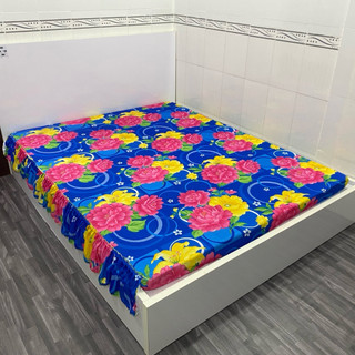 Ga nệm thun lạnh 1m6x2m có rèm phủ