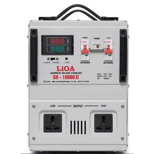 Ổn Áp LiOA 10kVA 10000VA. Điện Áp Vào 150V÷250V, Điện Áp Ra 220V÷110V