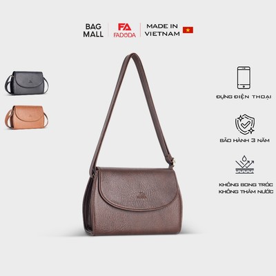 Túi đeo chéo nữ nắp gập dáng bầu Fadoda FN21