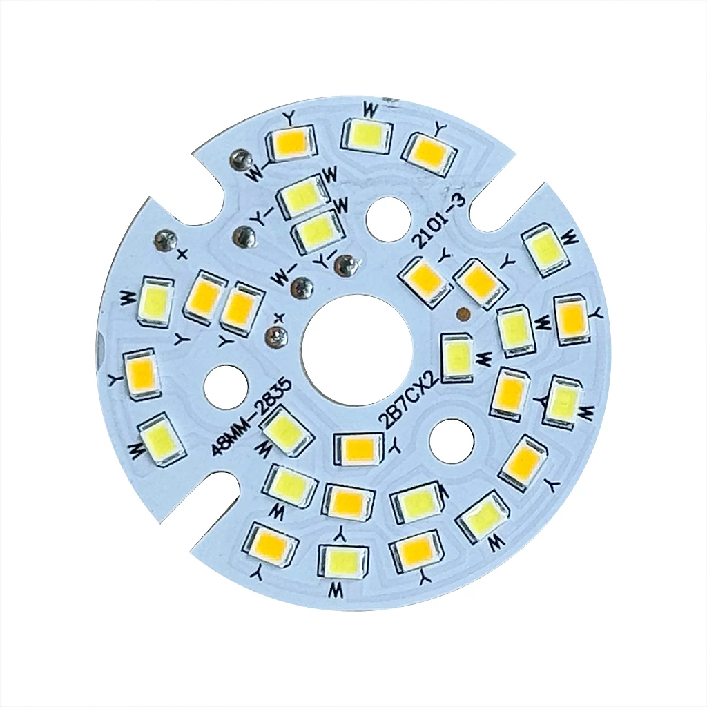 Led vỉ hạt 7w-3màu, chạy chấn lưu