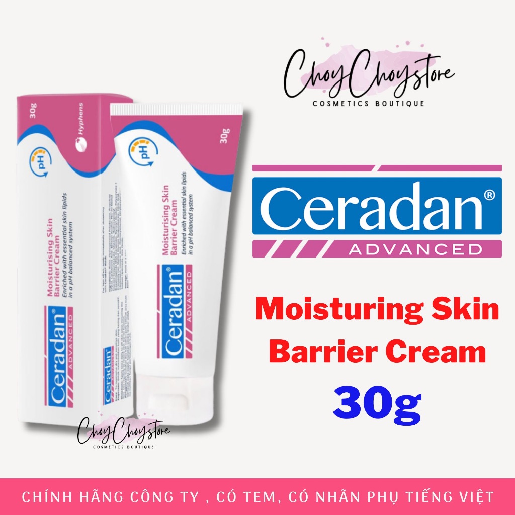 Kem dưỡng Ceradan Advanced Moisturising Skin Barrier Cream 30g