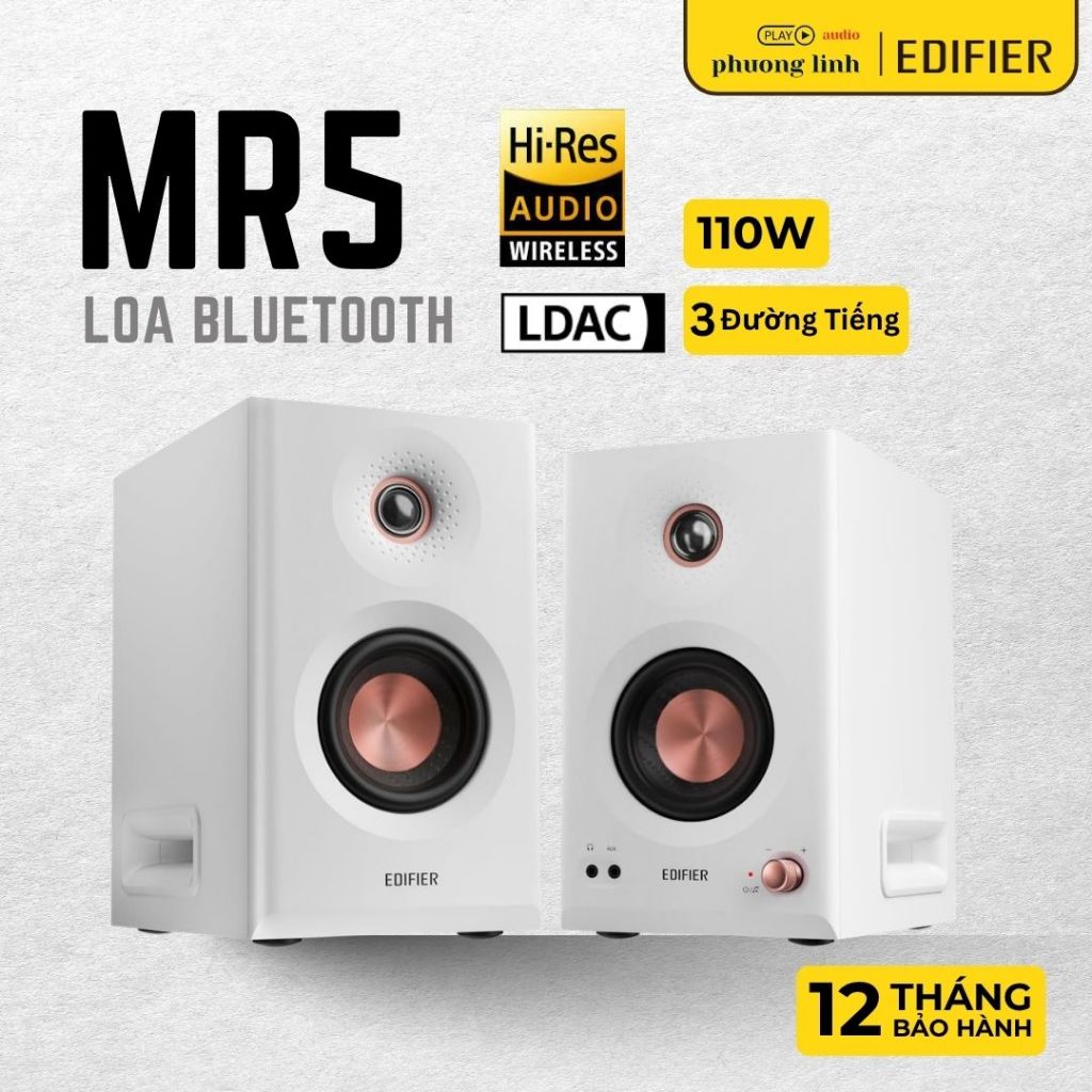 Edifier MR5 Bộ Loa kiểm âm (có 2 loa), 110W (RMS),Hi-Res Audio, Bluetooth 6.0 - Hàng Chính Hãng