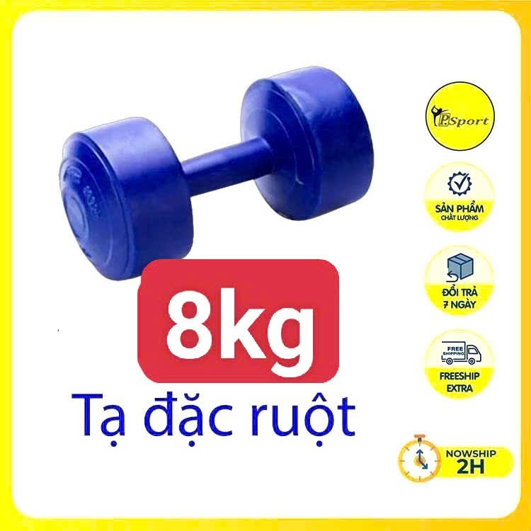Tạ Tay 8 Kg Tạ Nhựa Tập Gym 8Kg ( tạ đã nhồi )
