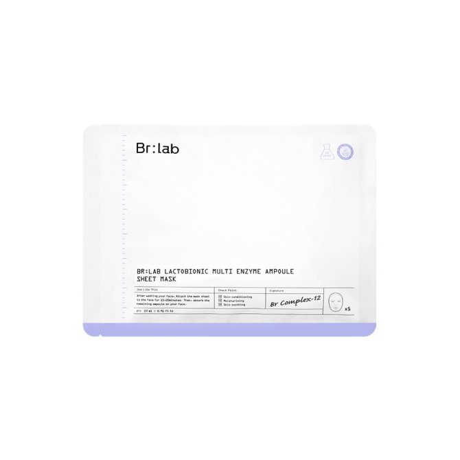 set 5 miếng nạ Enzyme Br:lab Beauty Recipe Lab sáng da