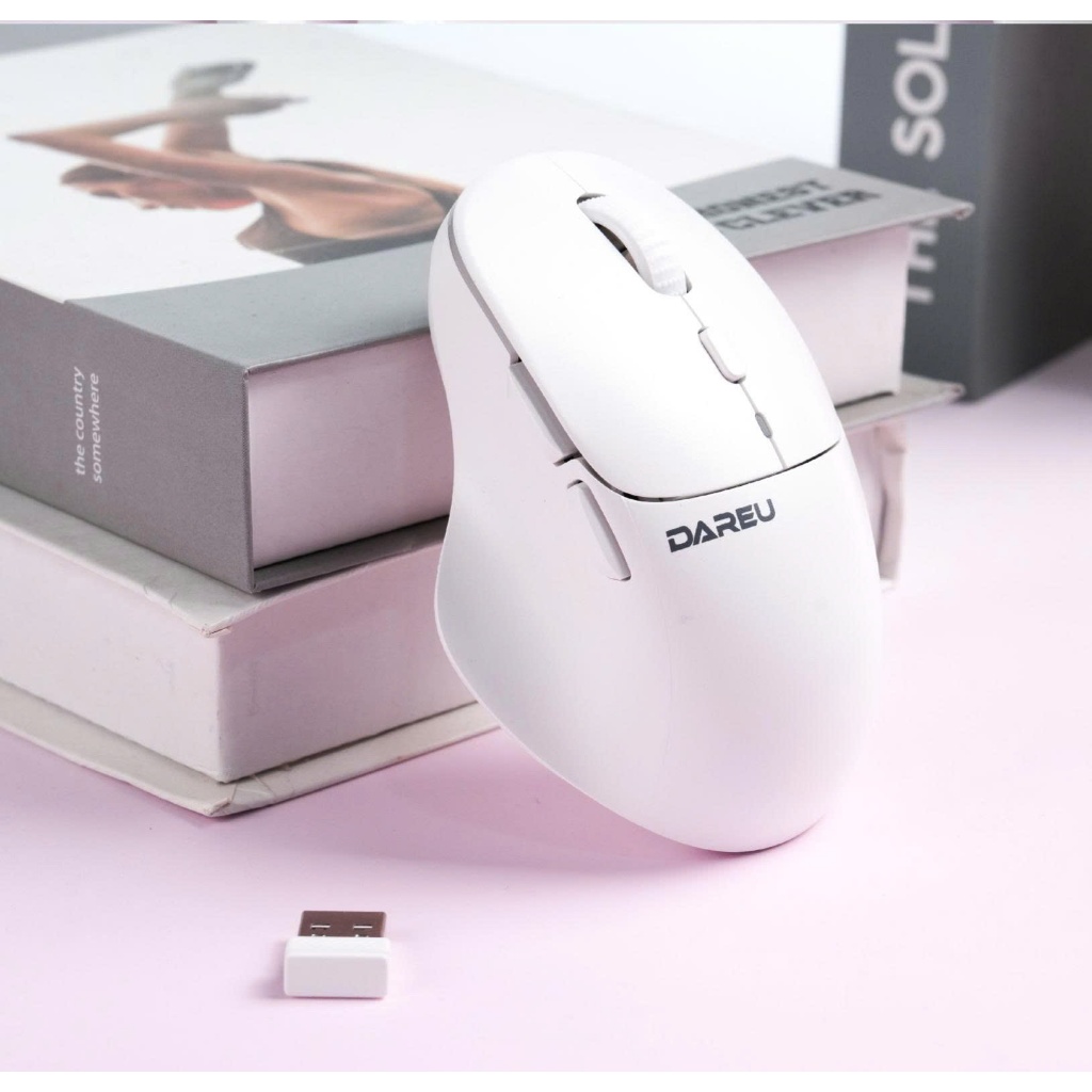 Chuột Không Dây Dareu LM165D 2.4G + Bluetooth | Pin sạc 300mAh (75h) / 2400 DPI /75g / Silent Click | BigBuy360 - bigbuy360.vn