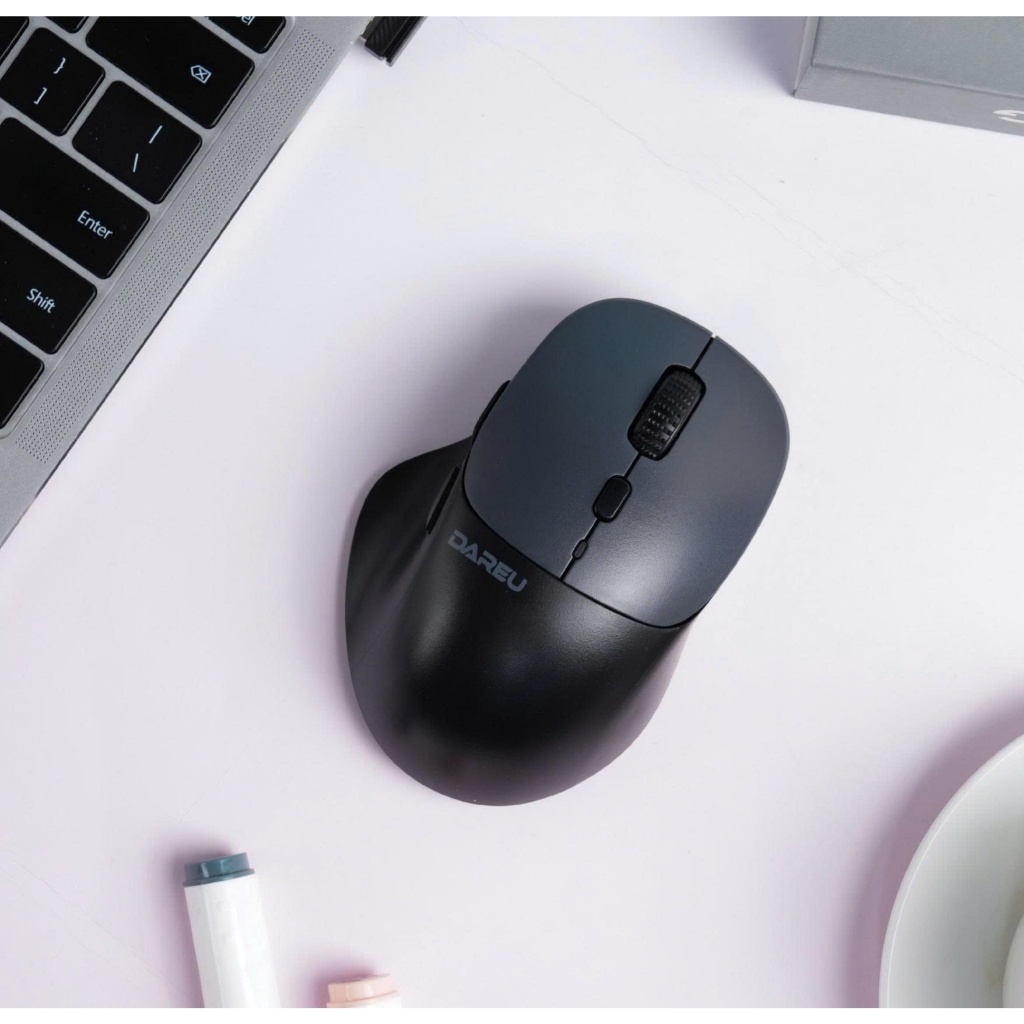 Chuột Không Dây Dareu LM165D 2.4G + Bluetooth | Pin sạc 300mAh (75h) / 2400 DPI /75g / Silent Click | BigBuy360 - bigbuy360.vn