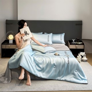 Bộ Chăn Ga Gối Phi Lụa Charming Mềm Mịn Thoáng Mát, Chăn Ga Gối Phi Lụa Chăn Chần Hè Ga Giường Đủ Size