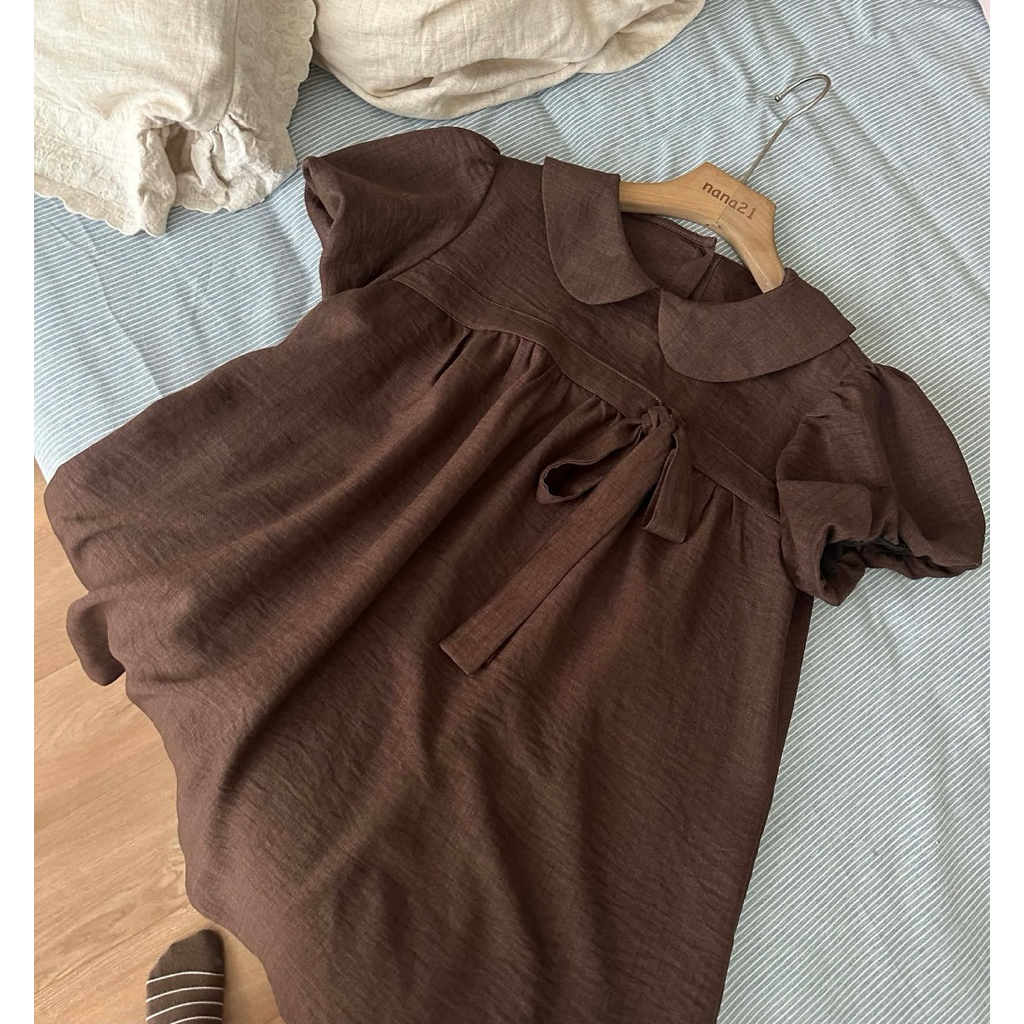 Áo váy babydoll buộc nơ A6306 Nana21 Nanastore21 Nữ Woman | BigBuy360 - bigbuy360.vn