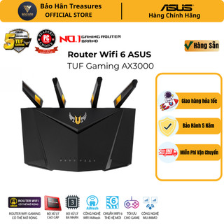 Router wifi 6 asus tuf gaming ax3000 băng tần kép tufax3000 - hàng chính hãng