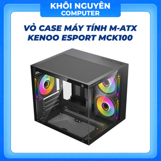 Vỏ Case KENOO ESPORT MCK100 M-ATX Đen – Lắp 7 Fan 12cm, Airflow Tốt, Case Gaming