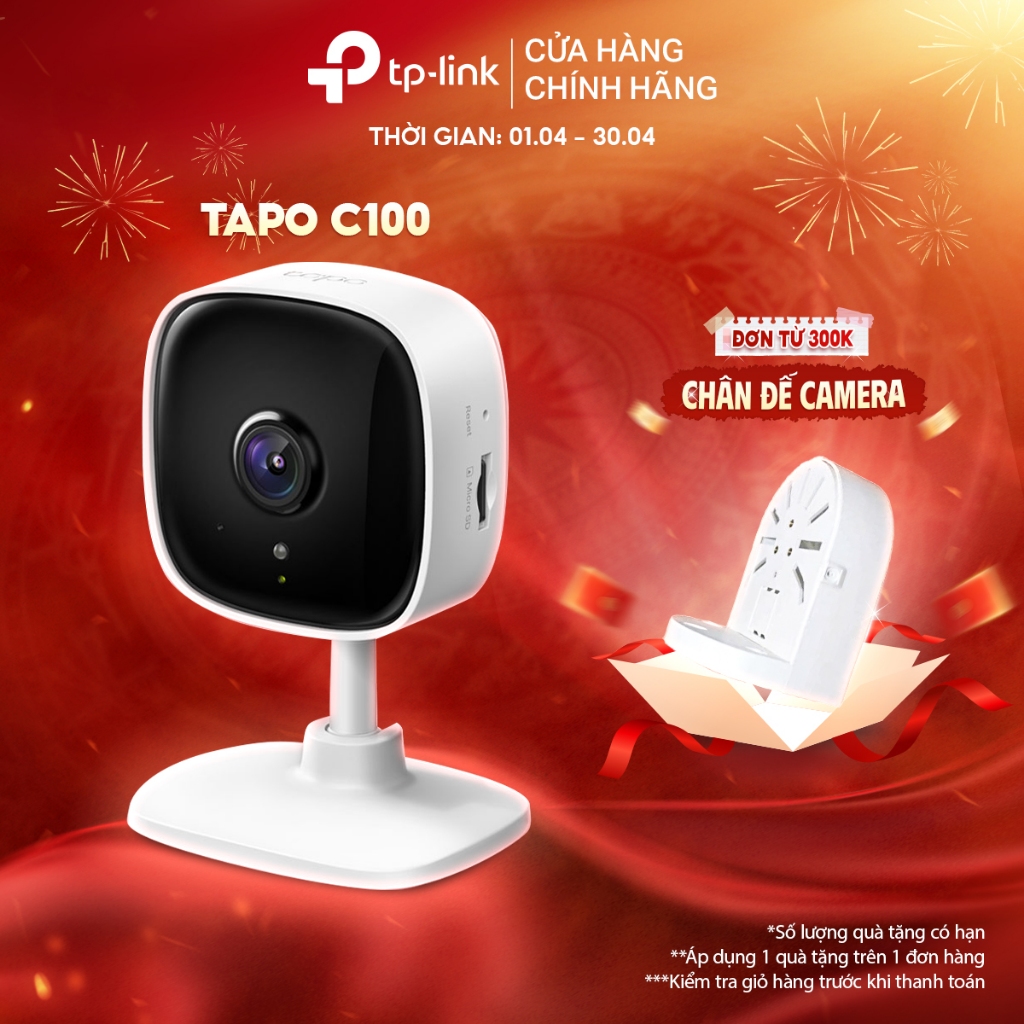 [1080p Full HD] Camera WiFi Trong Nhà TP-Link Tapo C100 (1080p) / C110 (3MP) | Nhìn Đêm | Phát Hiện 