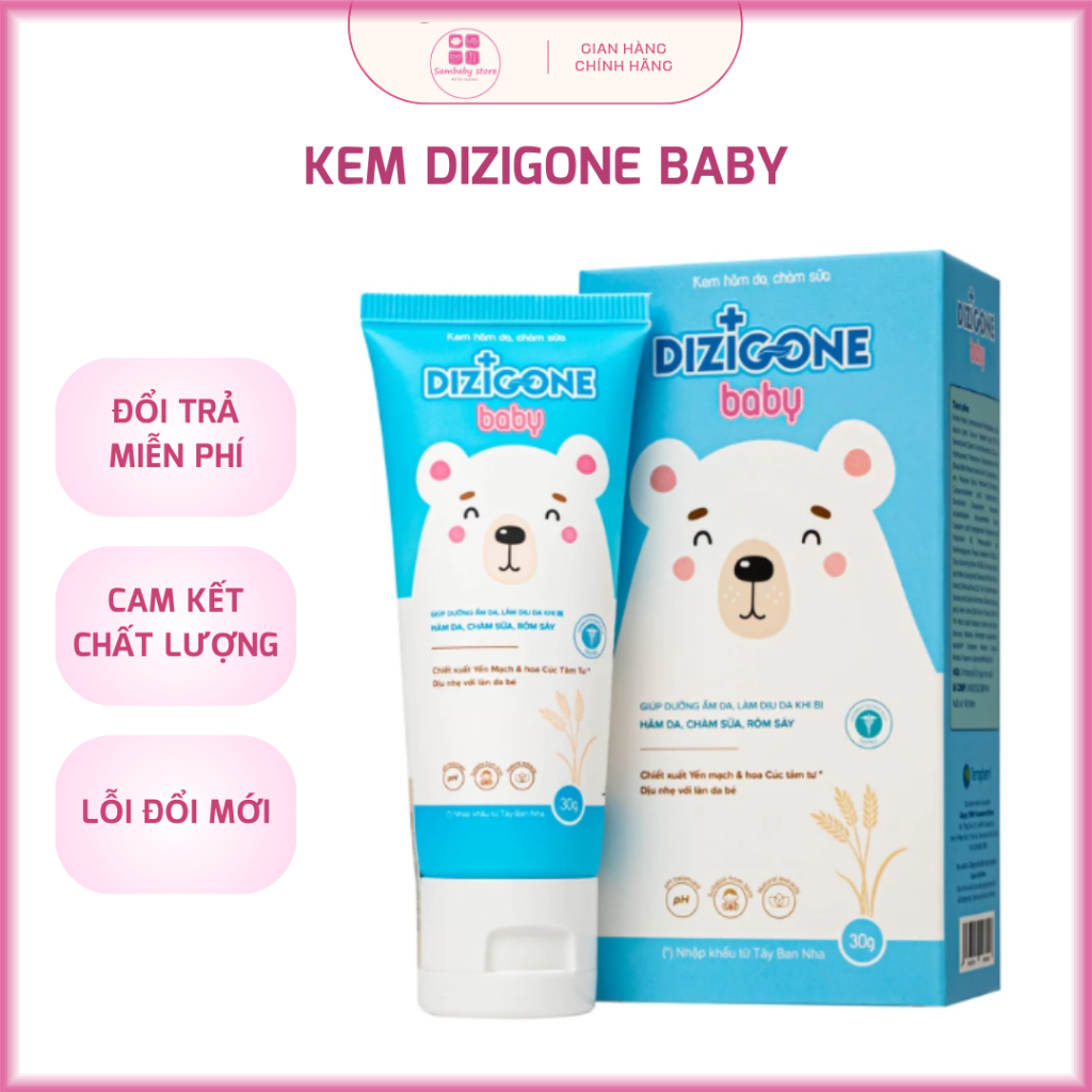 Kem Dizigone Baby 30g – Dịu Mẩn Ngứa, Ngừa Hăm Tã, Bảo Vệ & Phục Hồi Da Bé