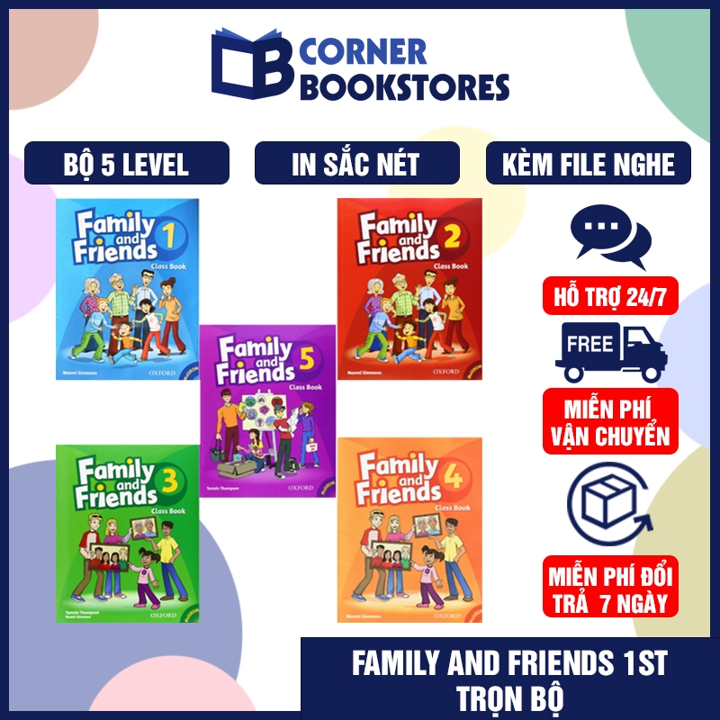 Family And Friends – Phiên bản 1ST | Combo 2 Cuốn (Class Book + WorkBook) + File Nghe Audio