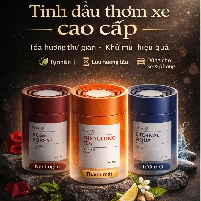 Sáp Thơm Ô Tô Thiên Nhiên Cao Cấp 180g – Nước Hoa Ô Tô Khuếch Tán Hương Thơm Lâu, Trang Trí Xe Hơi