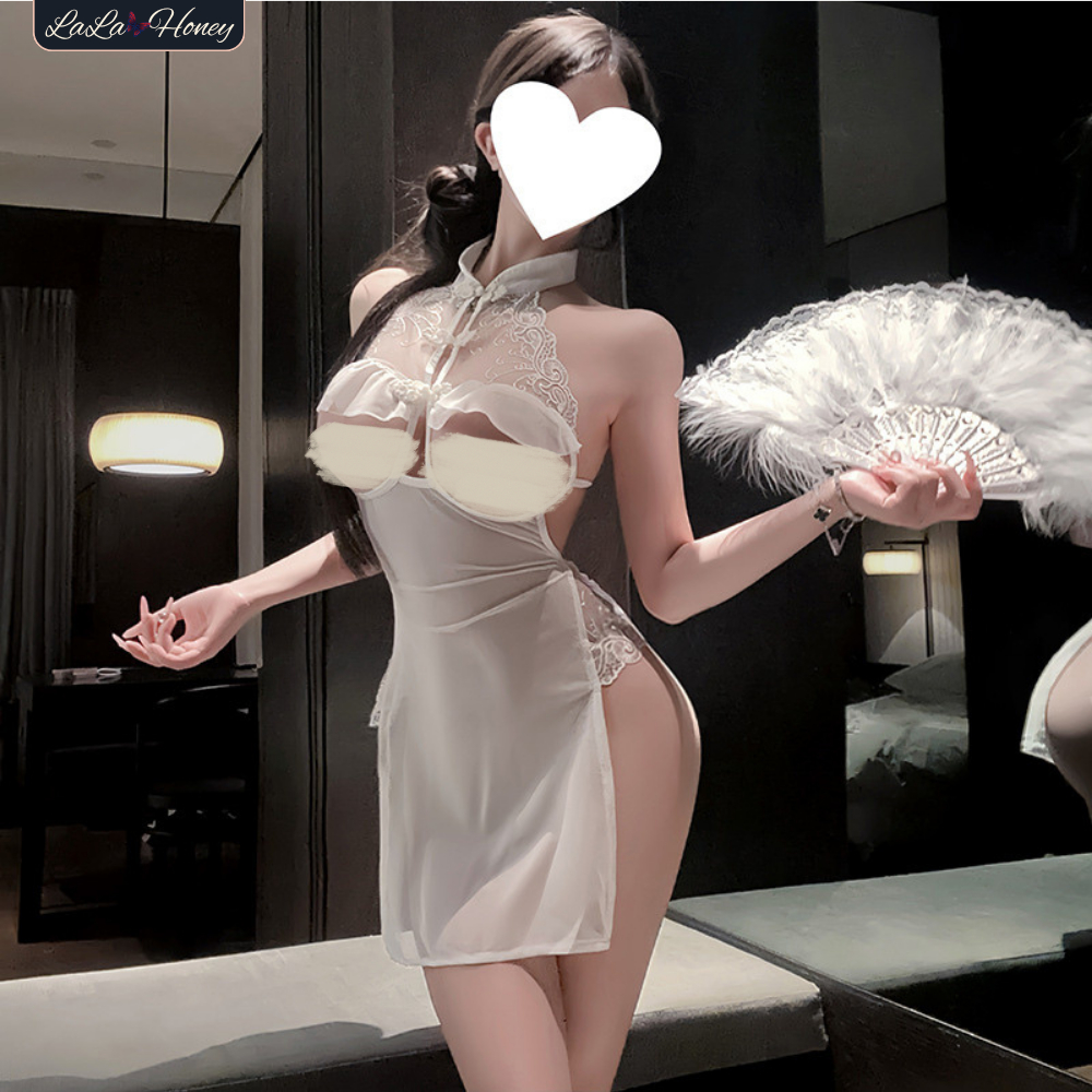 Váy Ngủ Sườn Xám Thêu Họa Tiết Cổ Điển Xuyên Thấu Quyến Rũ C245 - LaLaHoney | BigBuy360 - bigbuy360.vn