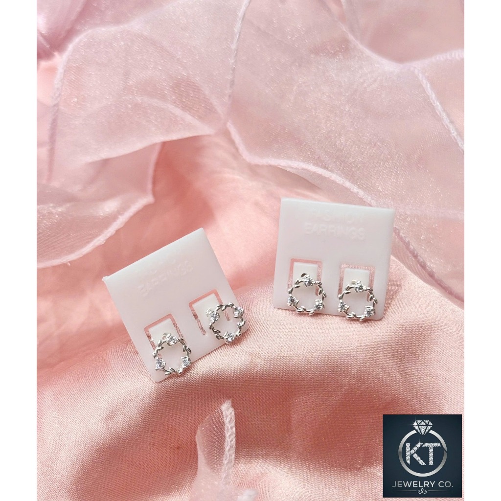 [MINIMALIST- KT9] Khuyên Tai Bạc S925 KT Jewelry Co. - Thiết Kế Vòng Nguyệt Quế "Glory"