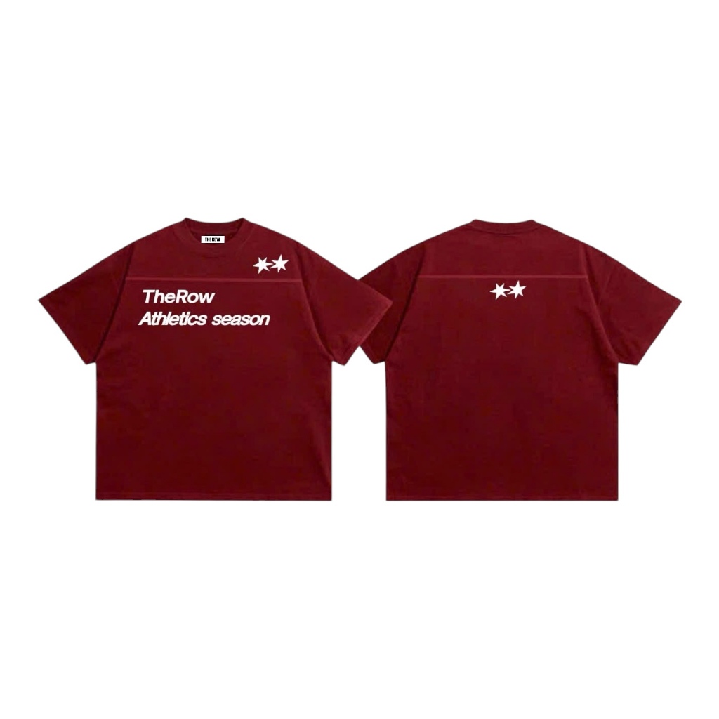 [LINE Ver1] THEROW Áo Thun Tay Ngắn Boxy 250gsm Form Rộng Cổ Tròn "LINE TSHIRT" Unisex Nam Nữ Phong Cách Basic | BigBuy360 - bigbuy360.vn