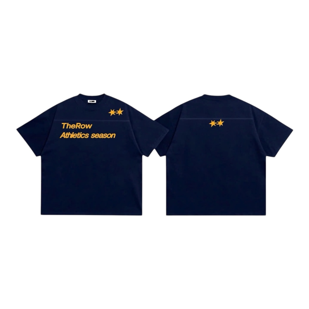 [LINE Ver1] THEROW Áo Thun Tay Ngắn Boxy 250gsm Form Rộng Cổ Tròn "LINE TSHIRT" Unisex Nam Nữ Phong Cách Basic | BigBuy360 - bigbuy360.vn