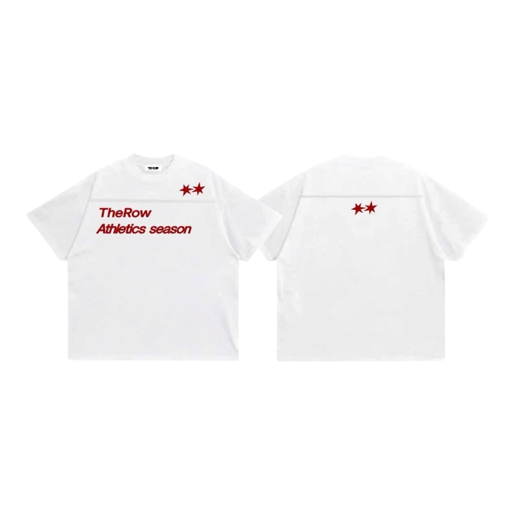 [LINE Ver1] THEROW Áo Thun Tay Ngắn Boxy 250gsm Form Rộng Cổ Tròn "LINE TSHIRT" Unisex Nam Nữ Phong Cách Basic | BigBuy360 - bigbuy360.vn