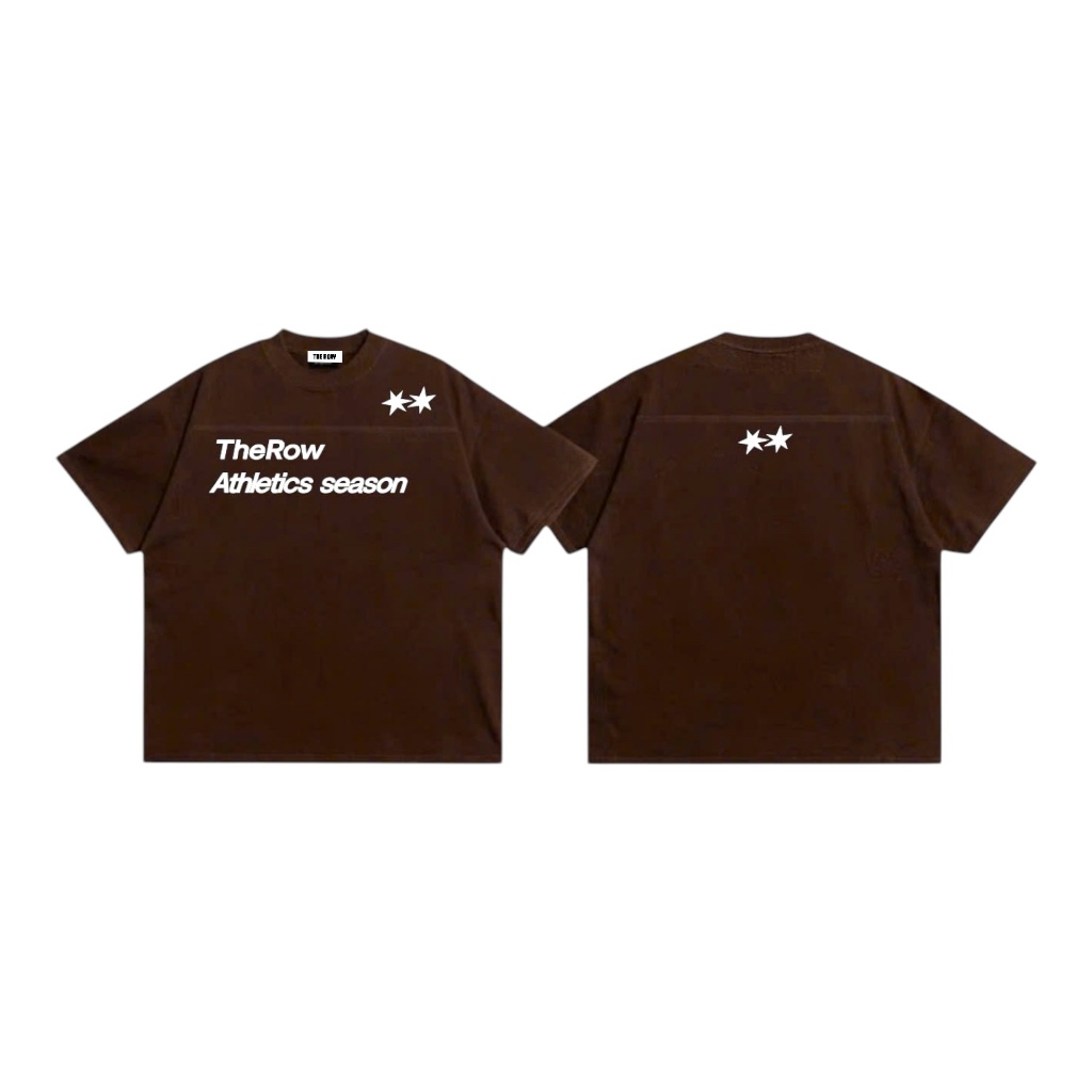 [LINE Ver1] THEROW Áo Thun Tay Ngắn Boxy 250gsm Form Rộng Cổ Tròn "LINE TSHIRT" Unisex Nam Nữ Phong Cách Basic | BigBuy360 - bigbuy360.vn
