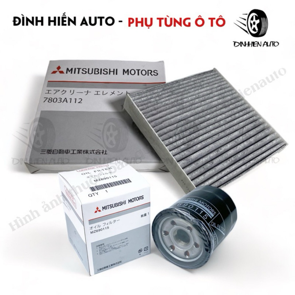 Xe Triton (2016-2023), Outlander, Pajero Sport (2016-2025): Lọc gió động cơ, lọc điều hoà & lọc nhớt