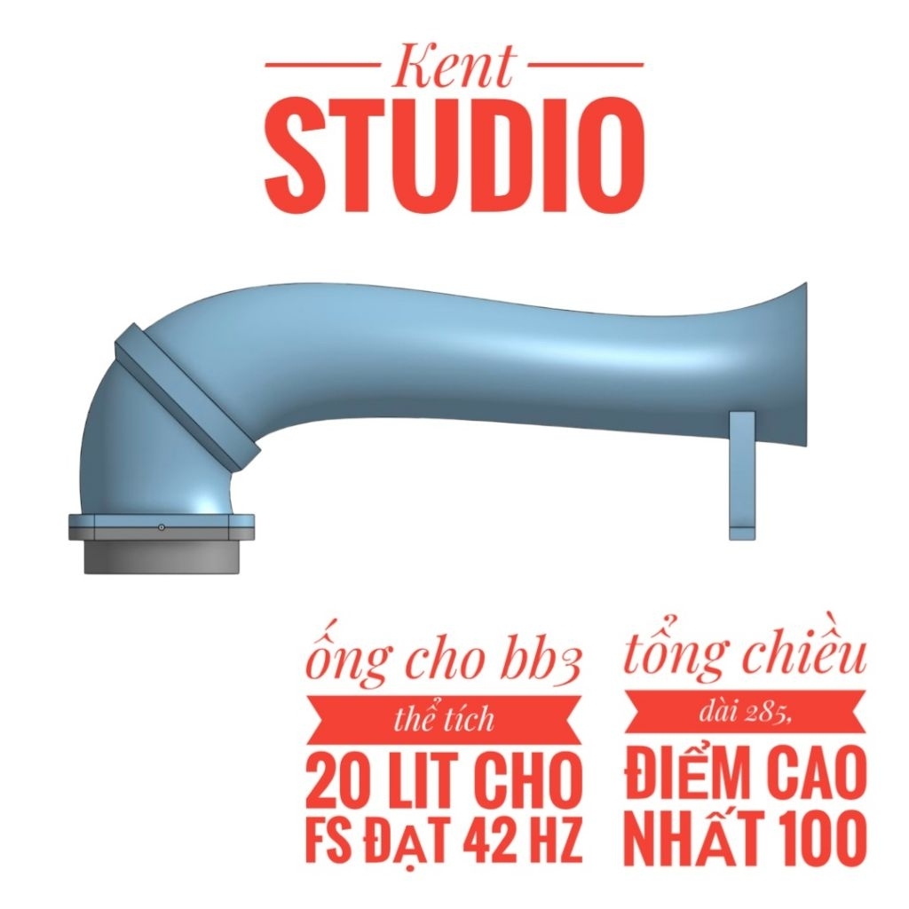 Ống hơi cho sub bb3 , sub 16-20 cm