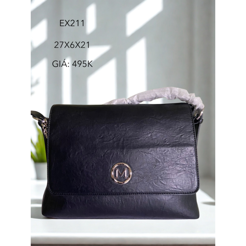 Túi xách màu đen da thật Exull Mode