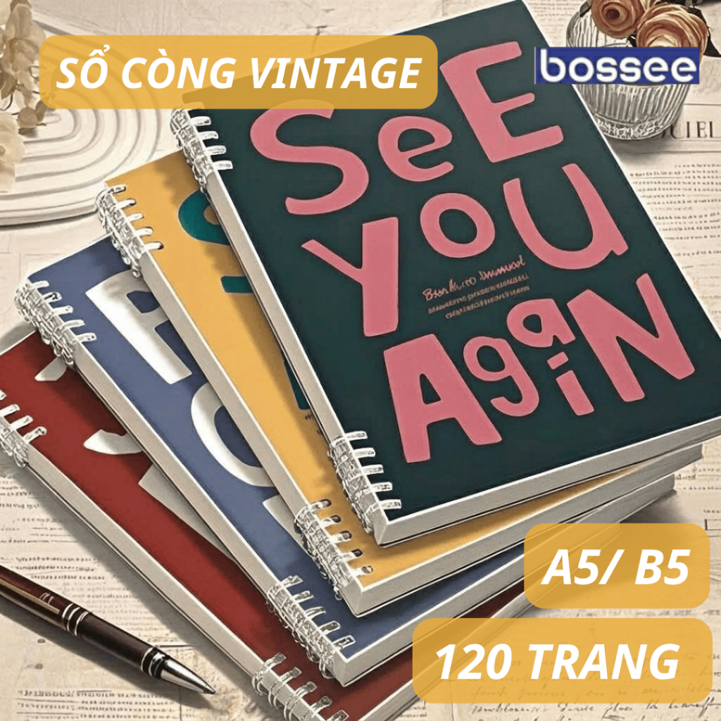 Sổ Còng A5/B5  80Gsm120 Trang Hoạ Tiết Graffiti Thay Giấy Tiện Lợi - Vở Viết Bài, Notebook
