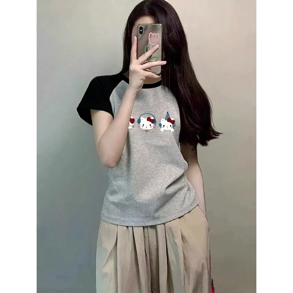 Áo Thun baby tee Hình In Cute Dễ Thương [FREESHIP]🌸Áo Thun Nữ Cotton Co Dãn Phong Cách Ulzzang🌸 | BigBuy360 - bigbuy360.vn