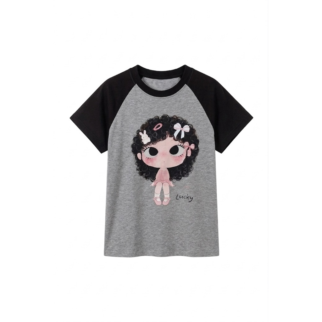 Áo Thun baby tee Hình In Cute Dễ Thương [FREESHIP]🌸Áo Thun Nữ Cotton Co Dãn Phong Cách Ulzzang🌸 | BigBuy360 - bigbuy360.vn