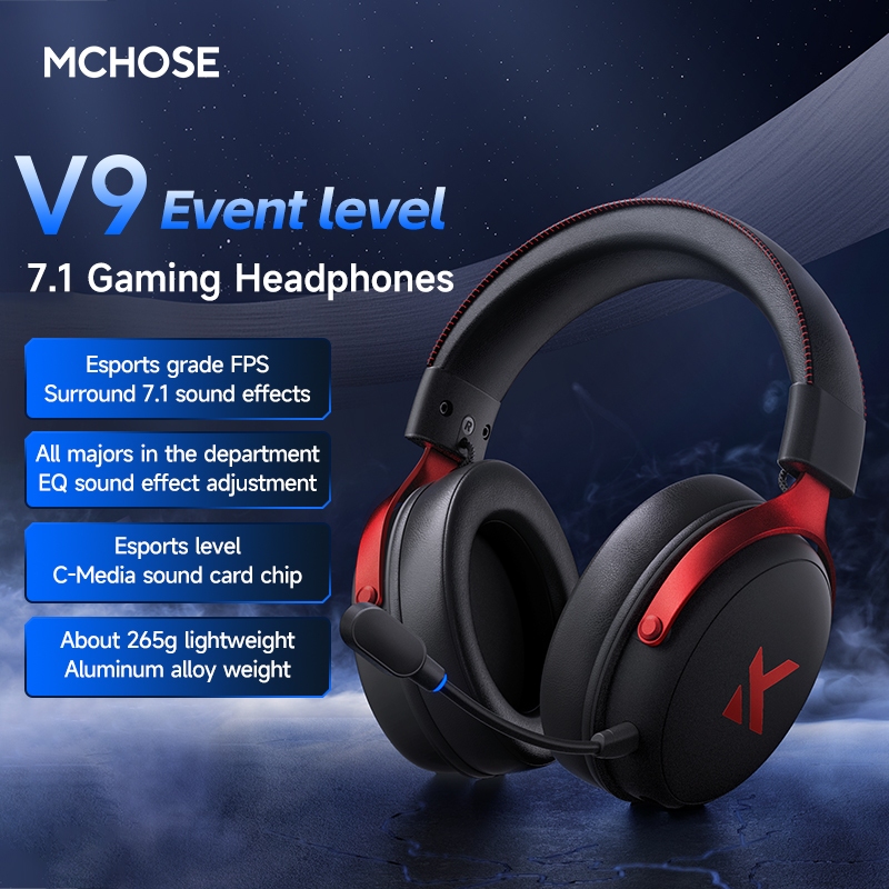 Tai nghe Gaming không dây Mchose V9 pro - 3 Mode - Âm thanh 7.1 - Pin 2000mah - Có app - Turn sẵn | BigBuy360 - bigbuy360.vn