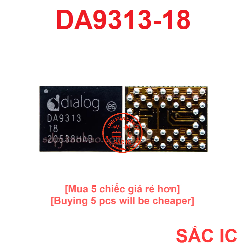 [DĐ][69] DA9313 18 9313 ic sạc trên bo mạch - Mới nguyên bản - Original NEW