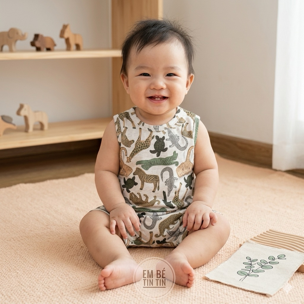 Body ba lỗ cho bé ( size 5 đến 12kg)