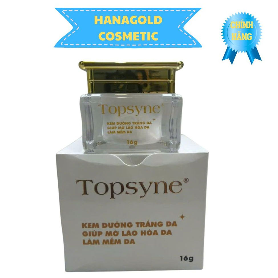 KEM TOPSYNE DƯỠNG TRẮNG DA ,GIÚP MỜ LÃO HÓA DA, MỀM DA 16G