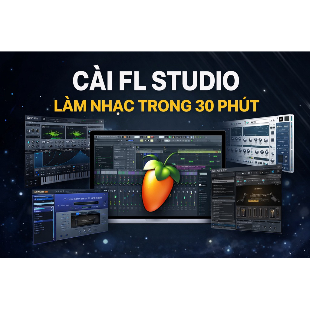 Dịch vụ cài đặt FL Studio & VST làm nhạc từ A-Z (Hỗ trợ tận tình)