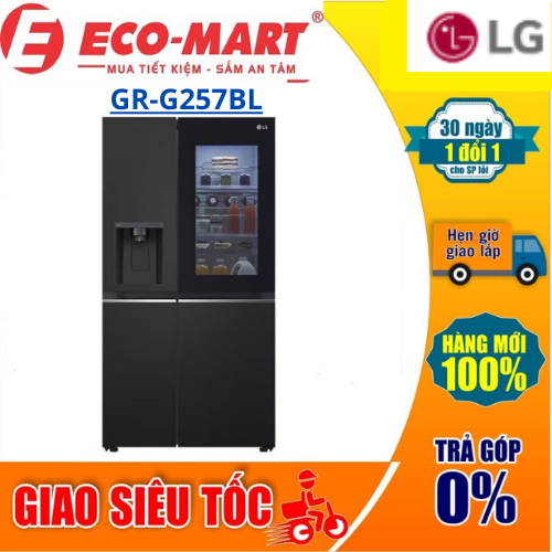 G257BL Tủ lạnh LG GR-G257BL Inverter 635 lít Side By Side InstaView
