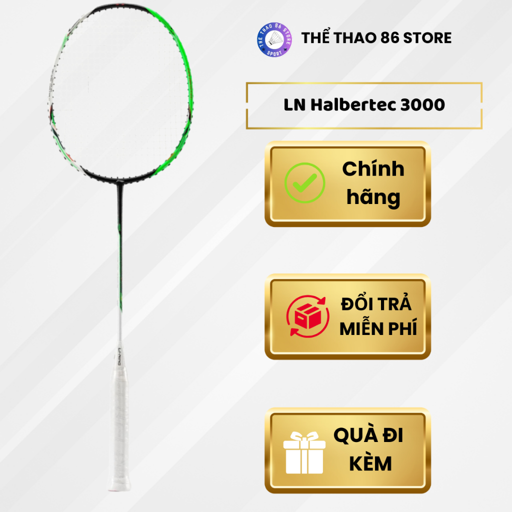 VỢT CẦU LÔNG L.NING HALBERTEC 3000 CHÍNH HÃNG TẶNG TÚI ĐỰNG VỢT VÀ CUỐN CÁN