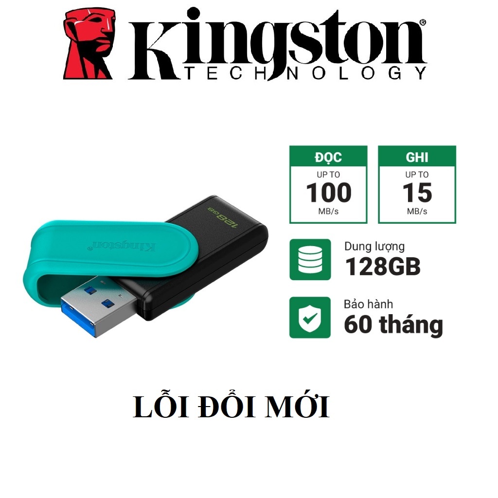 USB Kingston 128gB DataTraveler Exodia DTXM DTXS - USB 3.2 Gen 1 Flash Drive 128G - Hàng Chính Hãng 