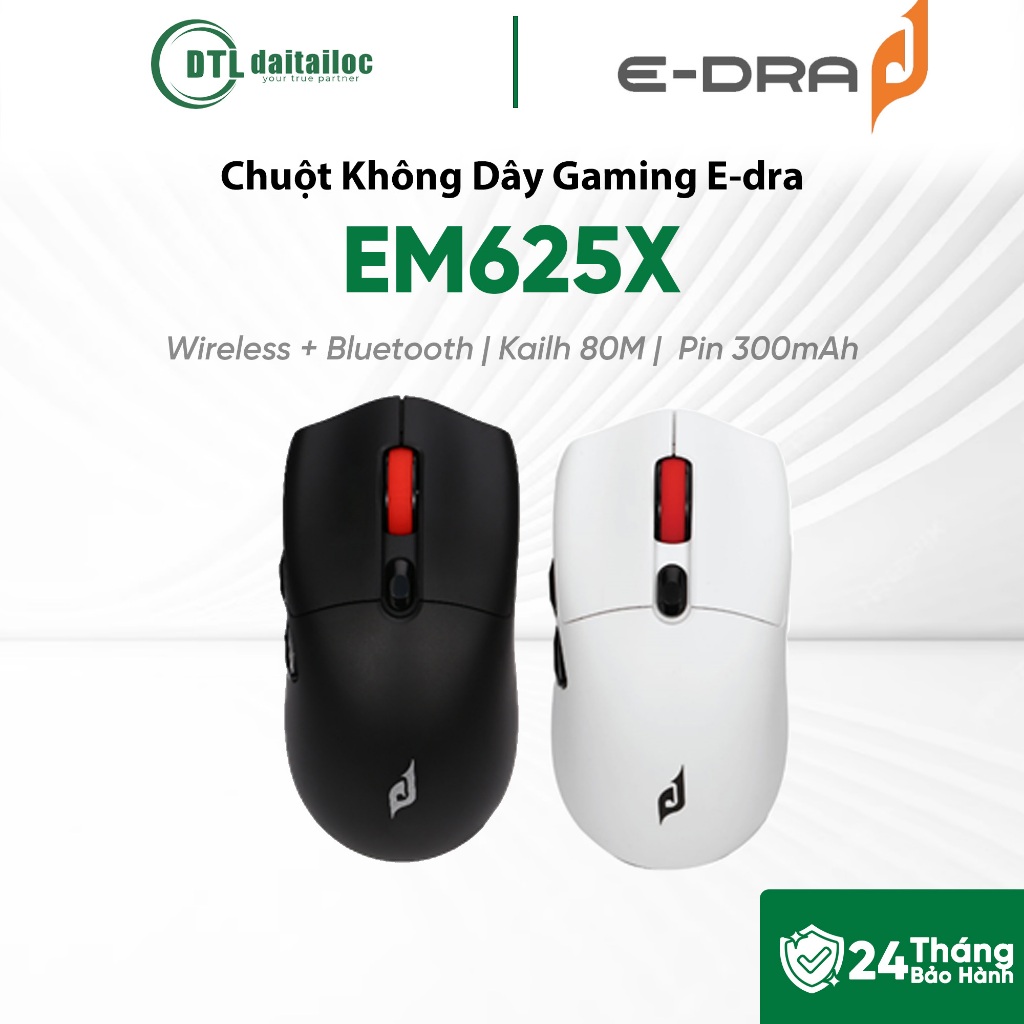 Chuột không dây gaming E-dra EM625X | Chính hãng | Bảo hành 24 tháng