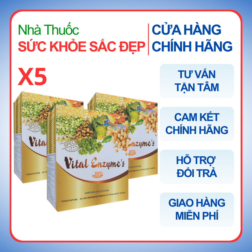 COMBO 5 hộp Vital Enzyme's Hàn Quốc